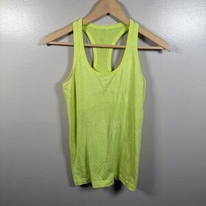 Lululemon Swiftly Tech Racerback Tank Top Size 6 Highlighter Yellow Running